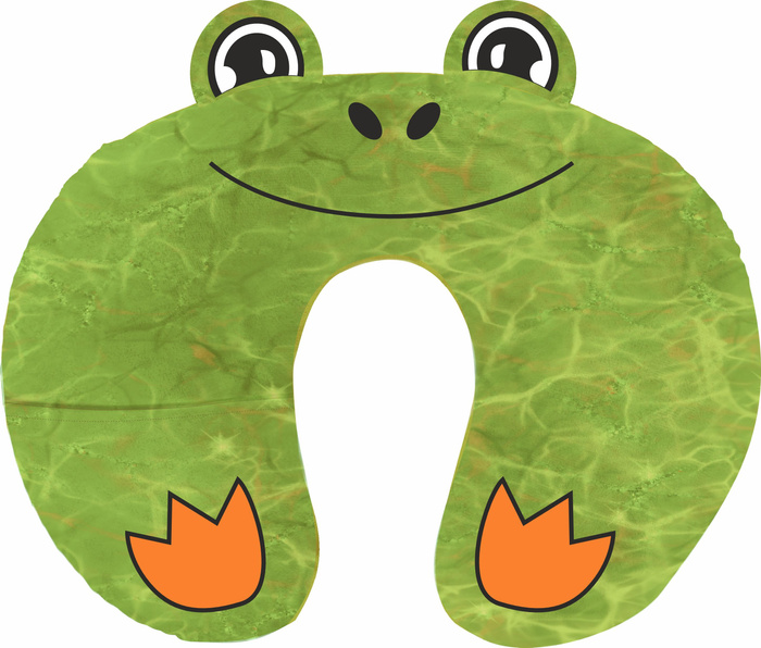 PODUSZKA NA SZYJĘ - ŻABKA ROZALKA - zestaw do uszycia