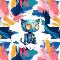 CAT PROTON - panel (60cm x 50cm) Sommersweat