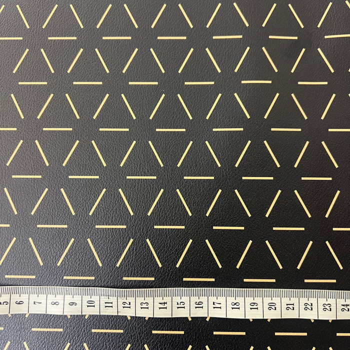 GEOMETRIC MINIMAL WZ. 3 (46 cm x 50 cm) - tlustá ekologická koženka tlačená