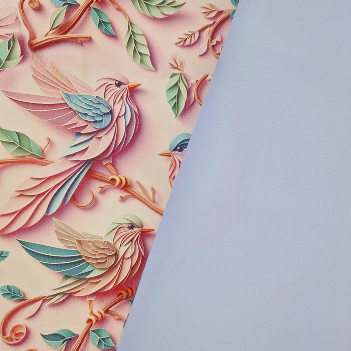 BABY BLUE (46 cm x 50 cm) - matte leatherette