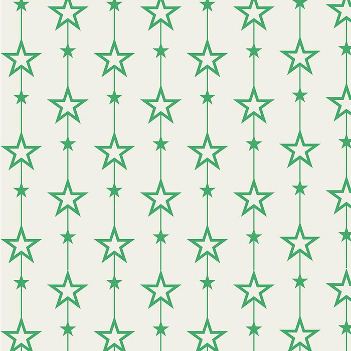 GRÜNE STERNE (KETTE) / VANILLE - Sommersweat