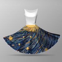 VINTAGE FLOWERS - circle skirt panel