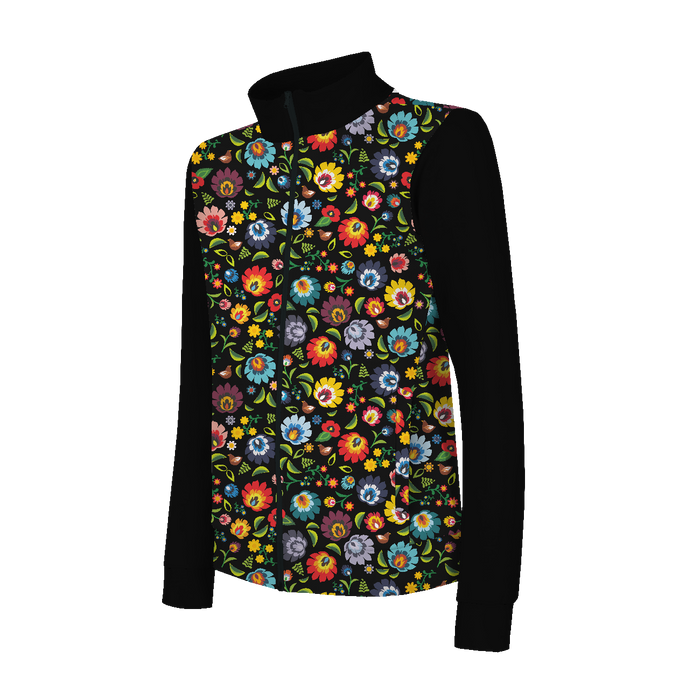 "MAX" CHILDREN'S TRAINING JACKET - LOWICZ FOLKLORE / black - Functional fabric (134/140)