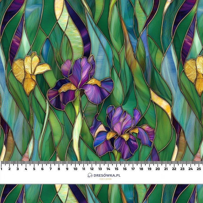 STAINED GLASS WZ. 12- Slub Weave
