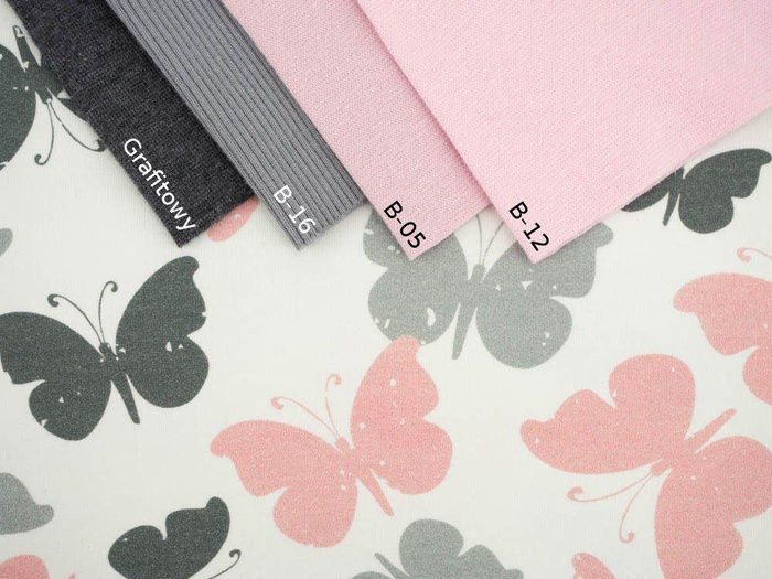 BUTTERFLIES PINK - panel Viscose jersey WE210