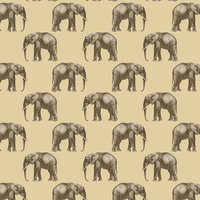ELEFANTEN (SAFARI) - Baumwoll Webware