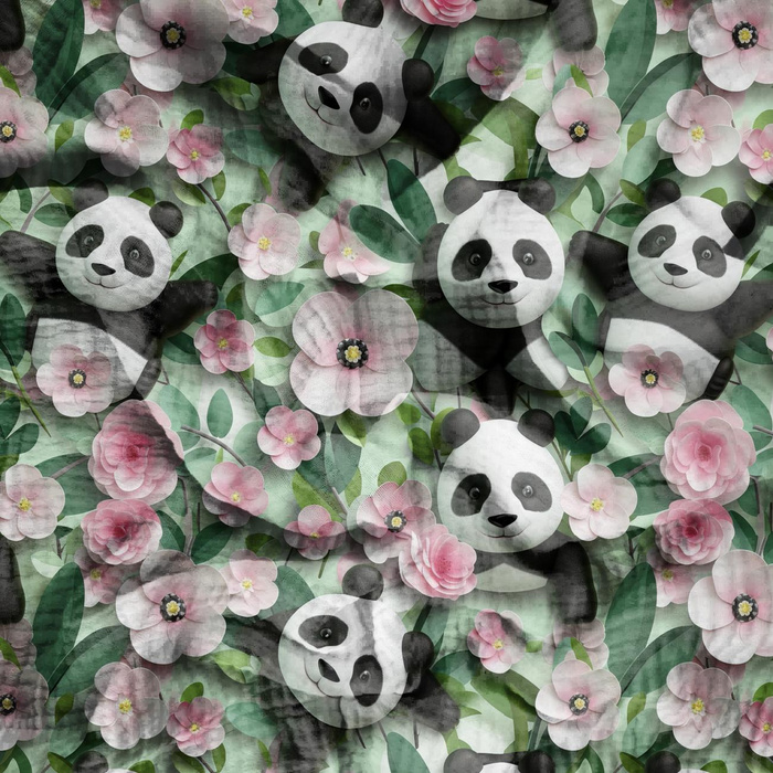 PANDY / BLUMEN M. 2 - Baumwoll Musselin