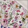 PASTEL FLOWERS WZ. 21 - teplákovina počesaná s elastanem ITY