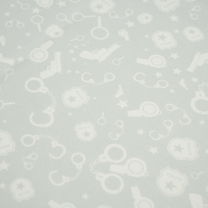 POLICE (background) / light grey - looped knit 