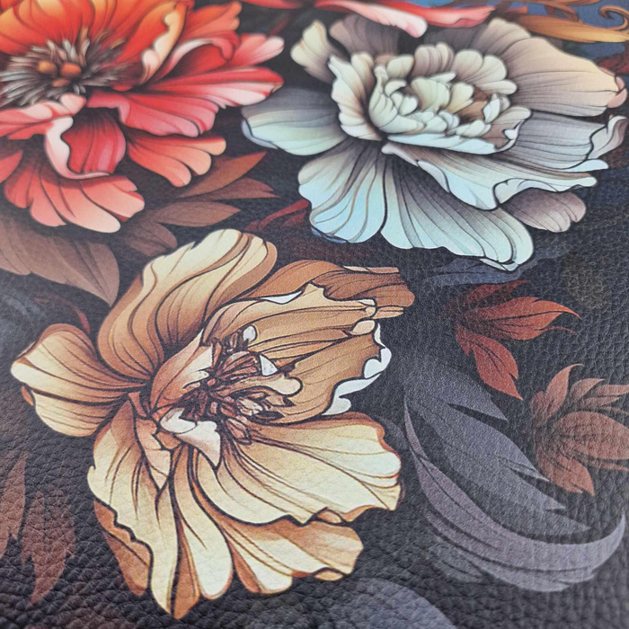 BOUQUET OF FLOWERS WZ.5 (46 cm x 50 cm) - thick pressed leatherette