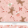 CHRISTMAS CANDIES (CHRISTMAS GINGERBREAD) / dusky pink - light brushed knitwear