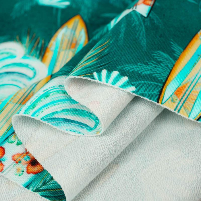 SURFBOARDS AND WAVES - looped knit 