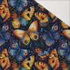 Butterfly & Flowers wz.7 - Hydrophobic brushed knit