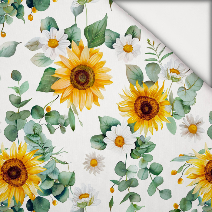 Sunflowers wz. 11 - lekka dzianina drapana