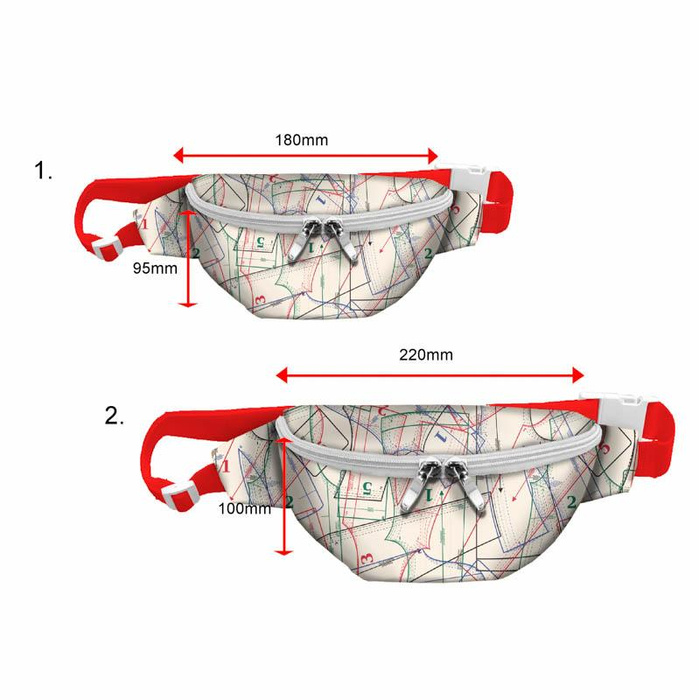 HIP BAG - PATTERN (HOBBIES AND JOBS) - small