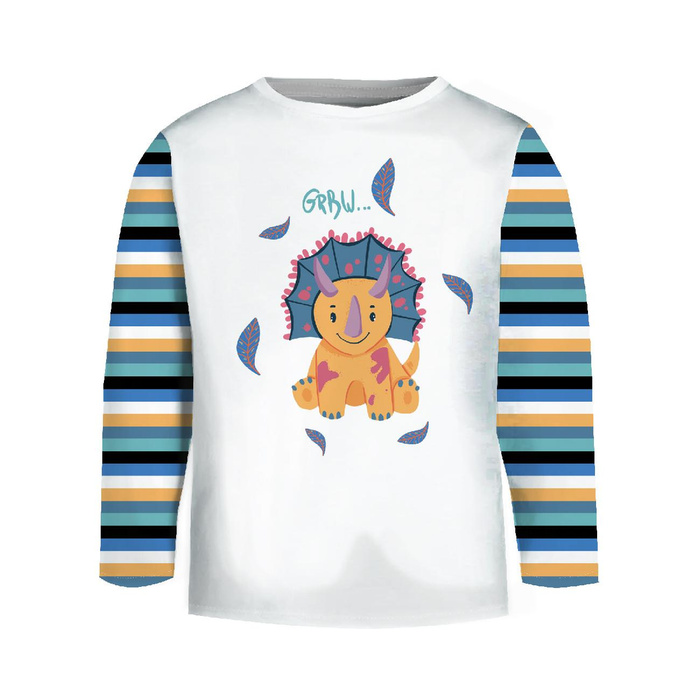 KID’S T-SHIRT - TRICERATOPS / GRRW - single jersey (98/104)