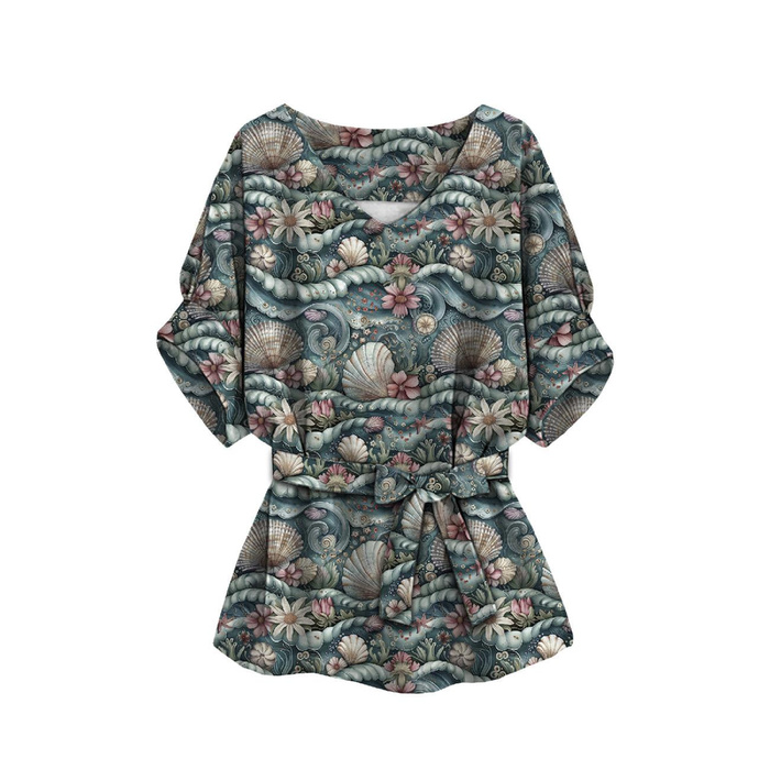 BLUZKA TYPU KIMONO XXL-XXXL - SEA WORLD WZ. 1 - zestaw do uszycia 