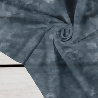 CAMOUFLAGE pat. 2 / slate blue - Crepe