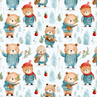 WATERCOLOR WINTER PAT. 3 - looped knit fabric