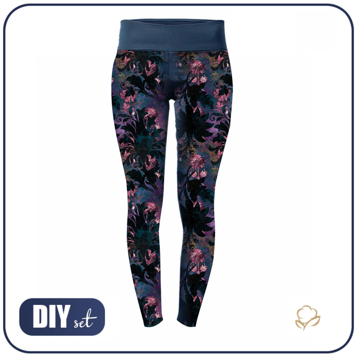 Sportovní legíny - FLORAL Vz. 7 - S