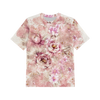 2-PACK - KINDER T-SHIRT - STOCKROSEN M. 2 / WATERCOLOR FLOWERS Ms. 6 - Nähset (92/98)