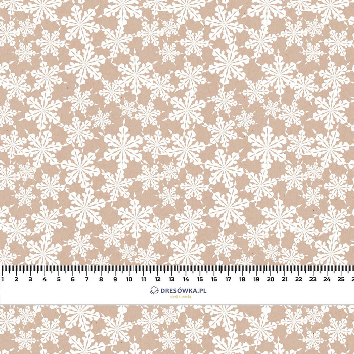 PAPIER SCHNEEFLOCKEN (WEIßE WEIHNACHTEN) - Baumwoll Webware