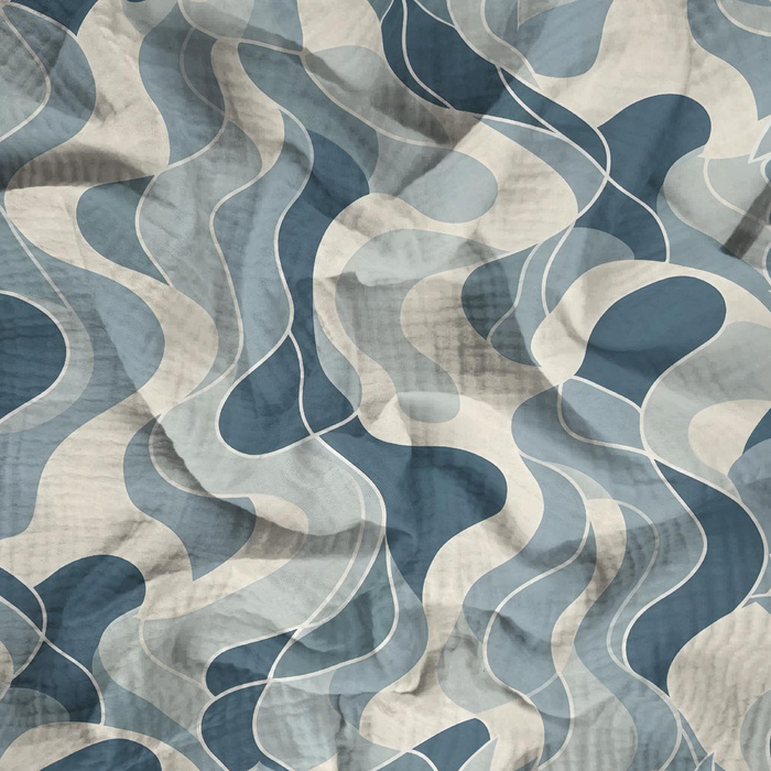 RETRO FLORAL - Cotton muslin