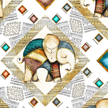 INDIE CHARME / gold - Baumwoll Webware