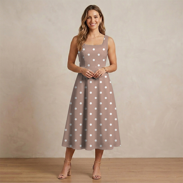 POLKA DOTS WZ. 4 - Mušelín bavlněný