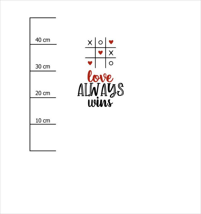 TIC TAC TOE (BE MY VALENTINE) - panel 75cm x 80cm