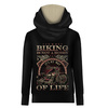Unisex mikina s kapucí (HYDRA) - BIKING - Sada šití XXXL