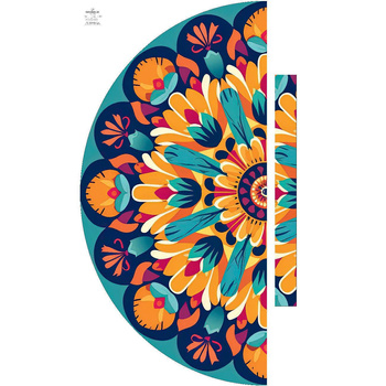 WATERCOLOR FLORAL WZ. 3 - panel na spódnicę "MAXI"