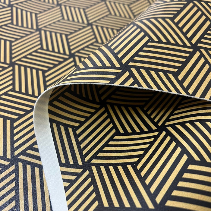 GEOMETRIC MINIMAL WZ. 14 (46 cm x 50 cm) - gruba ekoskóra tłoczona