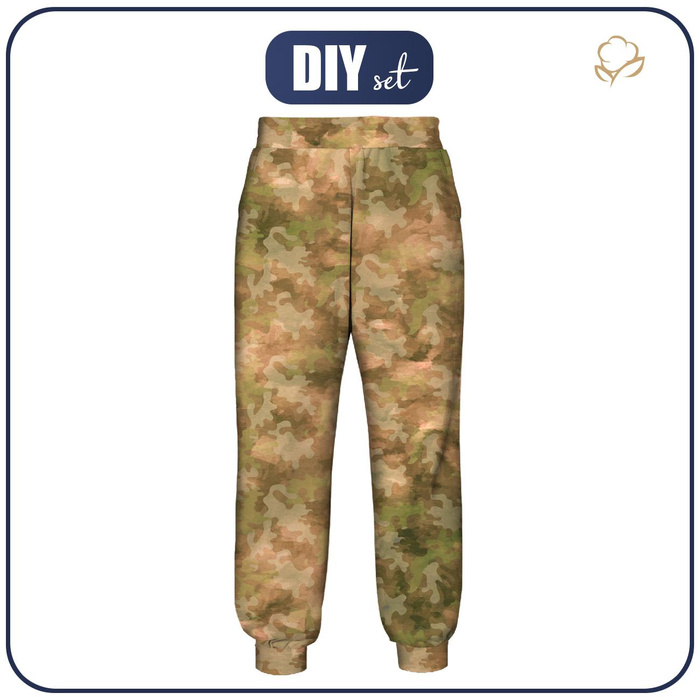 DAMEN JOGGINGHOSE (NOEMI) - CAMOUFLAGE BEIGE - Nähset M