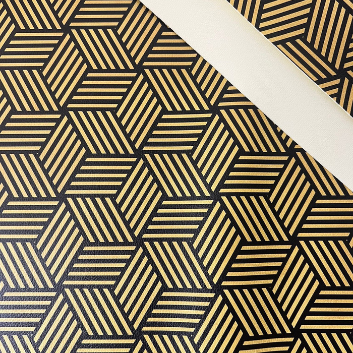GEOMETRIC MINIMAL WZ. 14 (46 cm x 50 cm) - gruba ekoskóra tłoczona