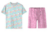 CHILDREN'S PAJAMAS "ADA" - UNICORNS AND STARS pat. 2 (WONDERLAND) - Bamboo Single Jersey with elastan (110/116)