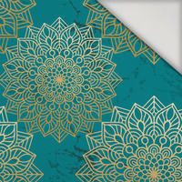 MANDALA pat. 5 / emerald - quick-drying woven fabric