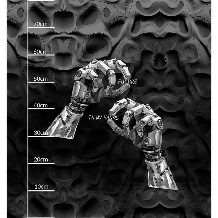 ROBOT WZ.14 - panel (75cm x 80cm) looped knit fabric with elastane ITY