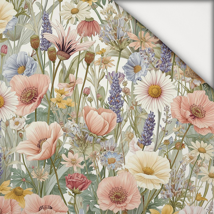 PASTEL FLOWERS WZ. 35 - light brushed knitwear