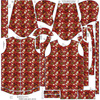 PARKA DZIECIĘCA (ARIEL) - CZARODZIEJSKI MIX WZ. 2 (MAGICZNA SZKOŁA) / czerwona - softshell (146/152)