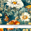 Butterfly & Flowers wz.1 - tkanina viskózová