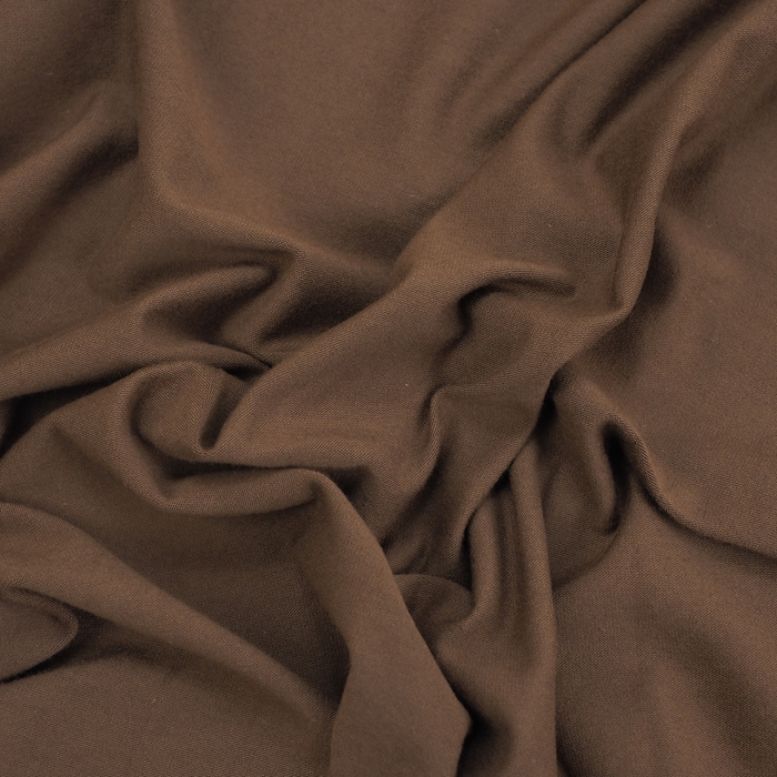 úplet tričkovina s elastanem 210g - MOKKA BROWN (D-234)