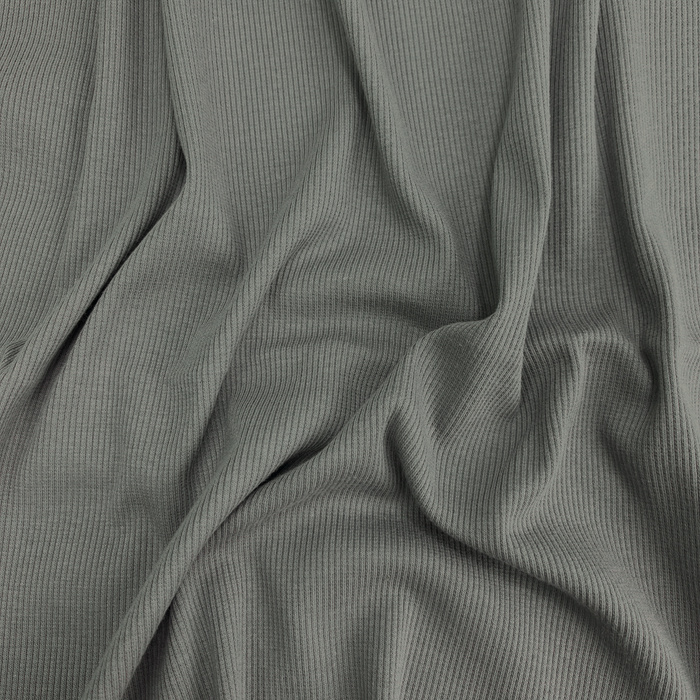 Pletenina žebrovaná - STONE GREY (D-130)