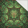 Stained Garden pat. 16 -  PANEL (60cm x 50cm) looped knit fabric with elastane ITY