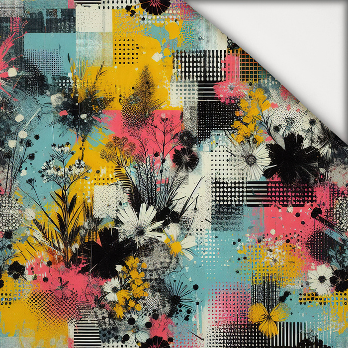FLORAL REVERIE WZ. 9 - lehký, česaný úplet