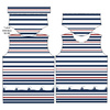 KID’S T-SHIRT -  SHIPS / stripes (marine) - single jersey 