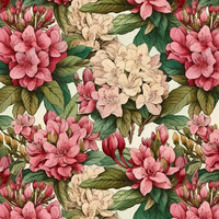 FLOWERS WZ.43 - Cotton woven fabric