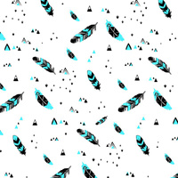 PIÓRKA AQUA / biały - dresówka pętelkowa