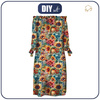KLEID "CARMEN" - FLOWERS ms.38 - Krepp XXL