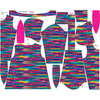 KINDERJACKE BUNNY (ZOE) - RETRO GEOMETRIC WZ. 9 - Nähset